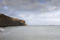Gold beach in France