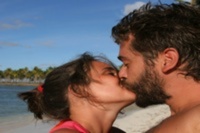 Couple enjoying honeymoon